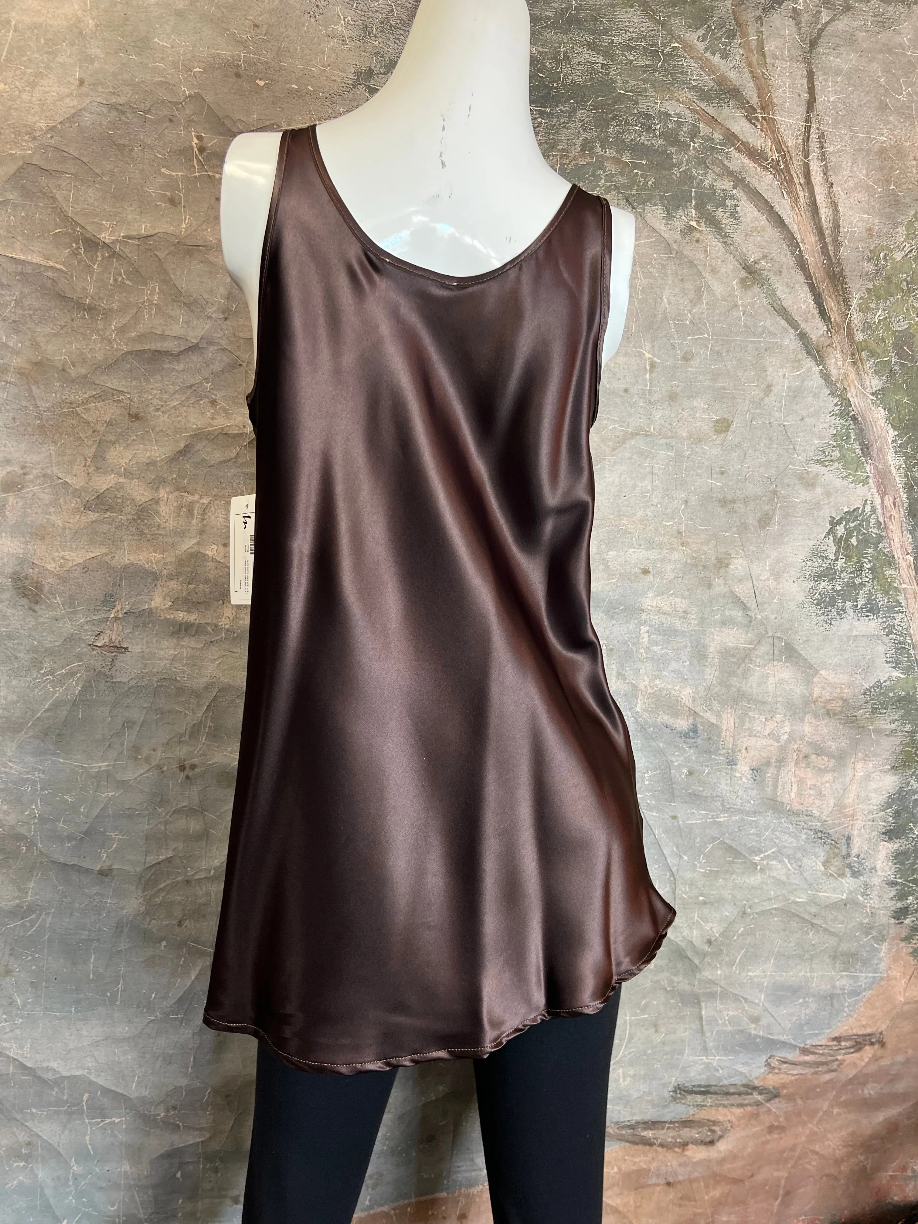 1511 Silk Satin Cami Tank