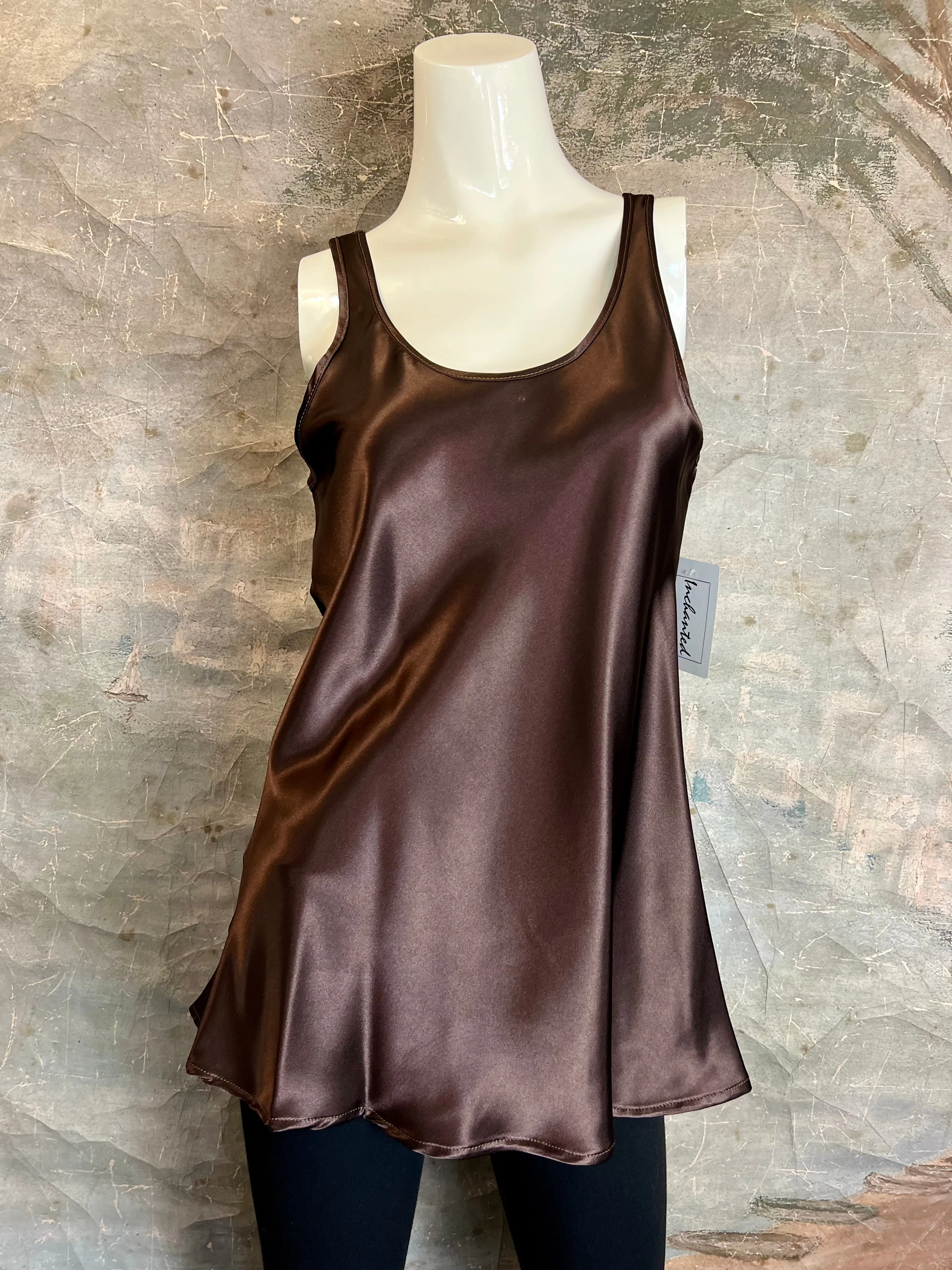 1511 Silk Satin Cami Tank