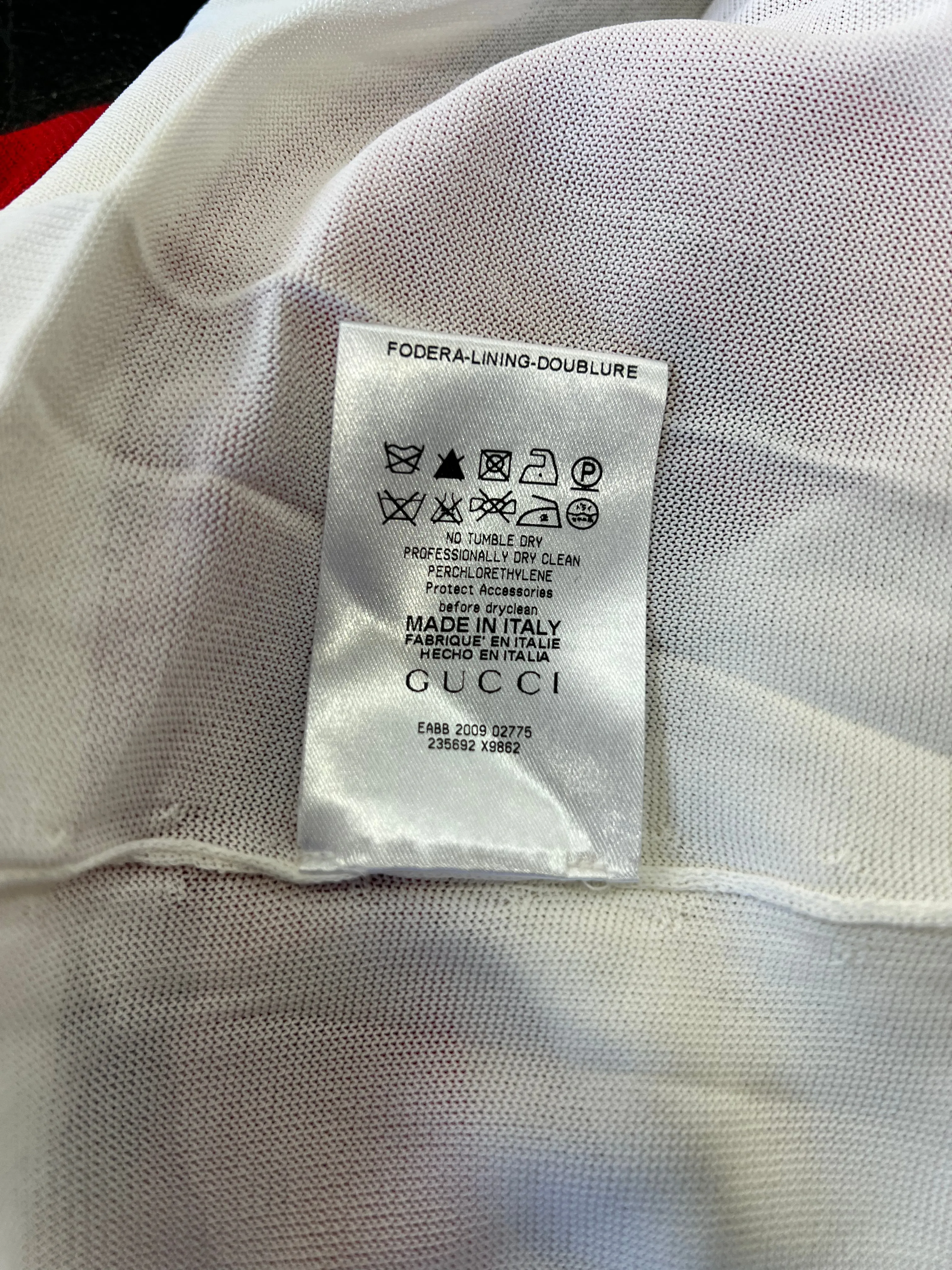 2000s Gucci Layered Red & White Cashmere and Viscose Tank, NWT