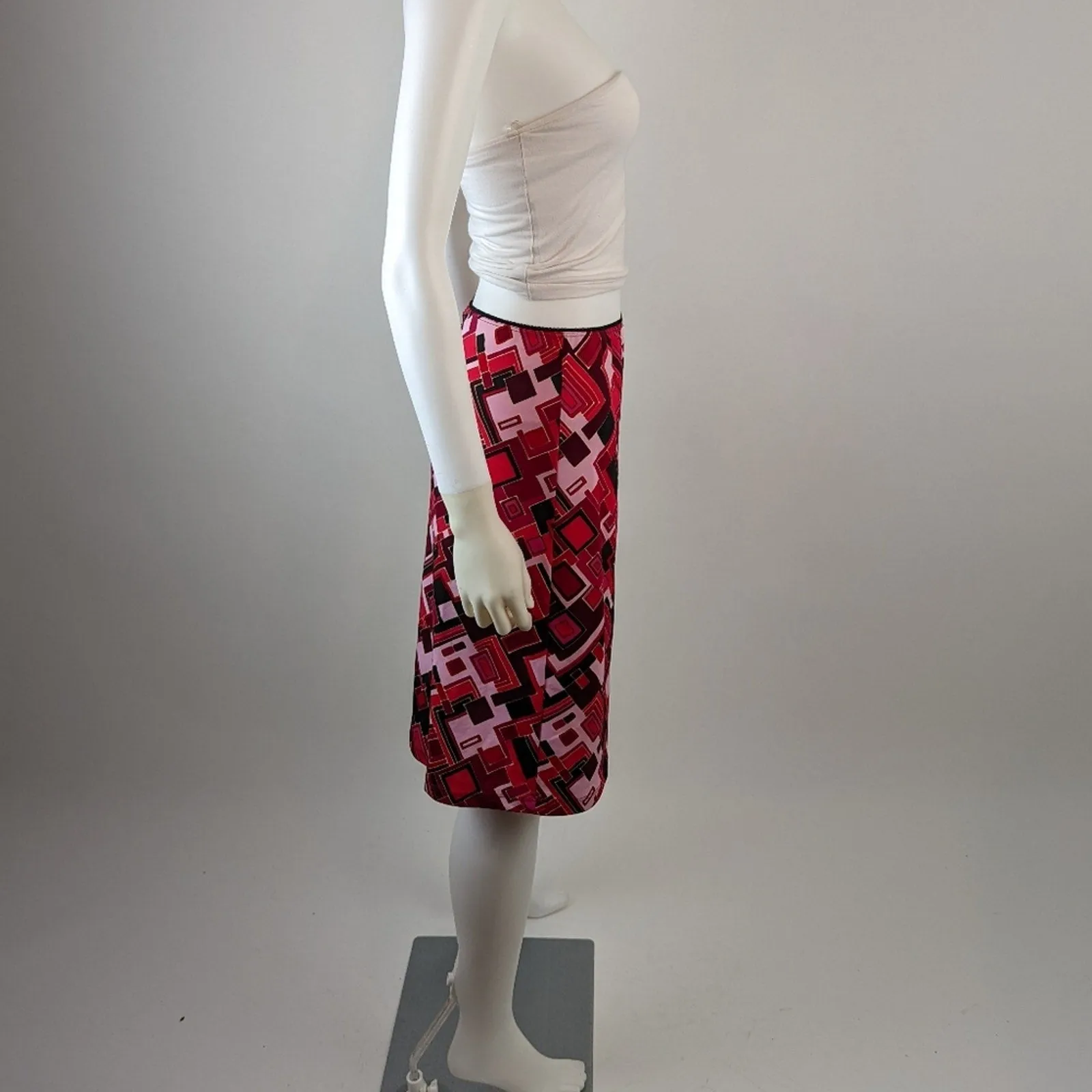Abstract Pencil Skirt S