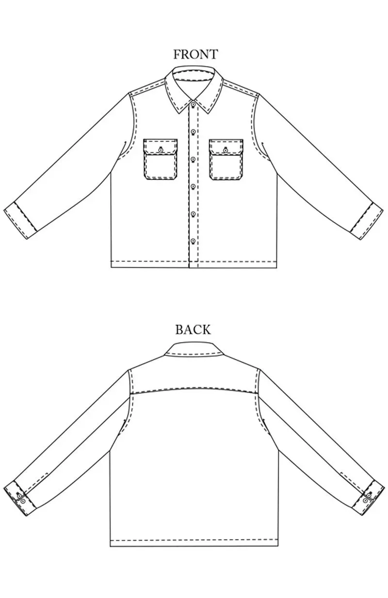Arbor Menswear Shirt - UK 34-54 - Sewing Pattern | Merchant & Mills