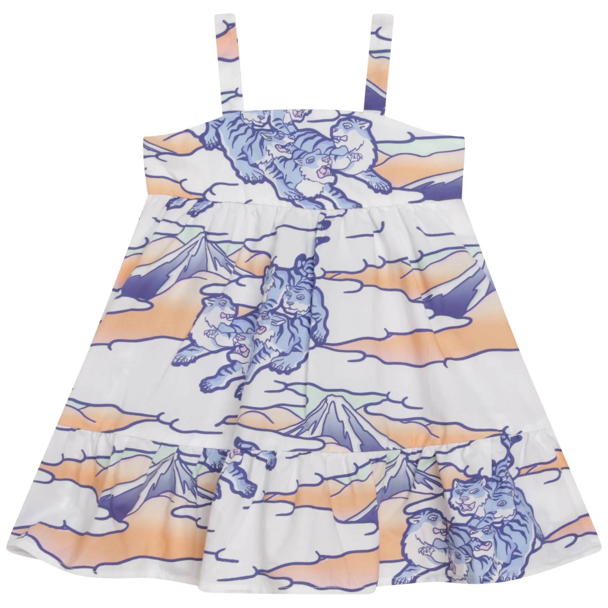 Baby Tigers Print Sundress