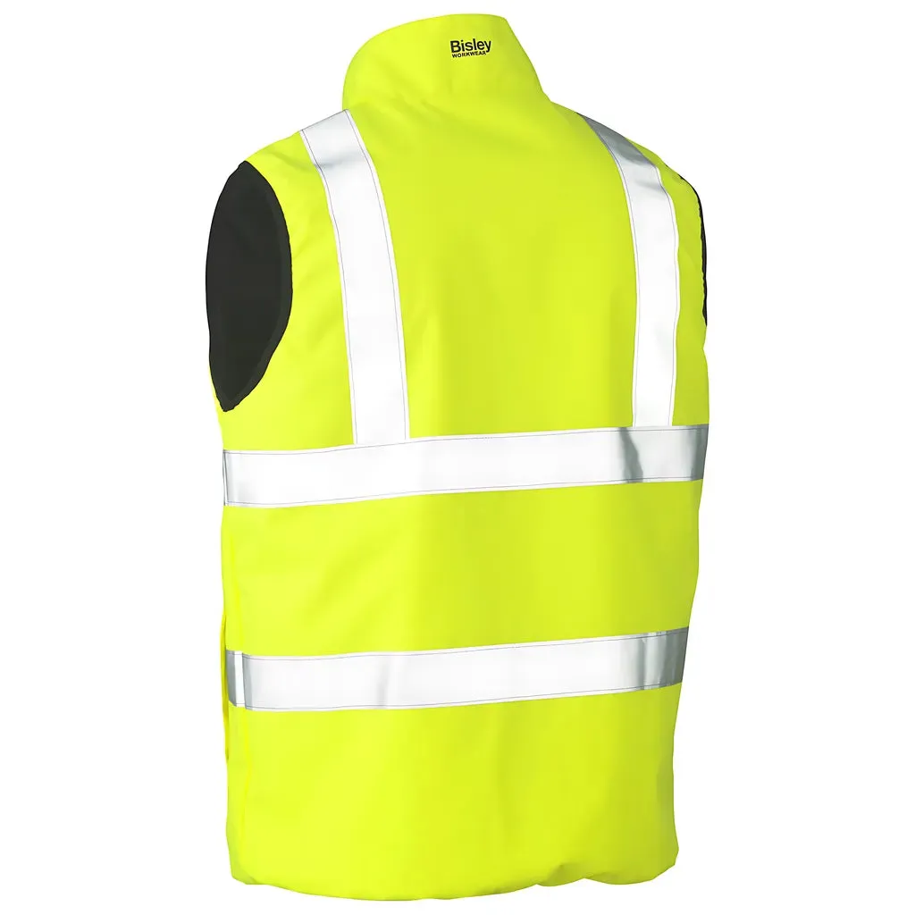Bisley 332M0330H-YEL/XL ANSI Type R Class 2 Reversible Puffer Vest