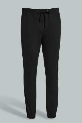 Black Casual Trouser For Men