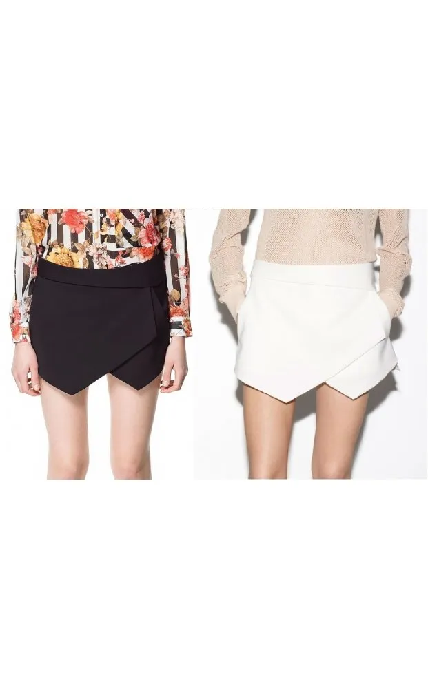 Black Mini Skort Shorts