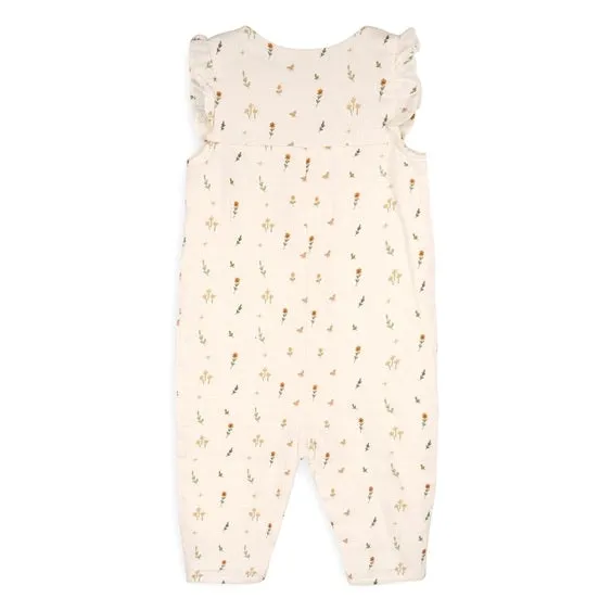 Boho Floral Button Jumpsuit