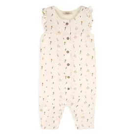 Boho Floral Button Jumpsuit