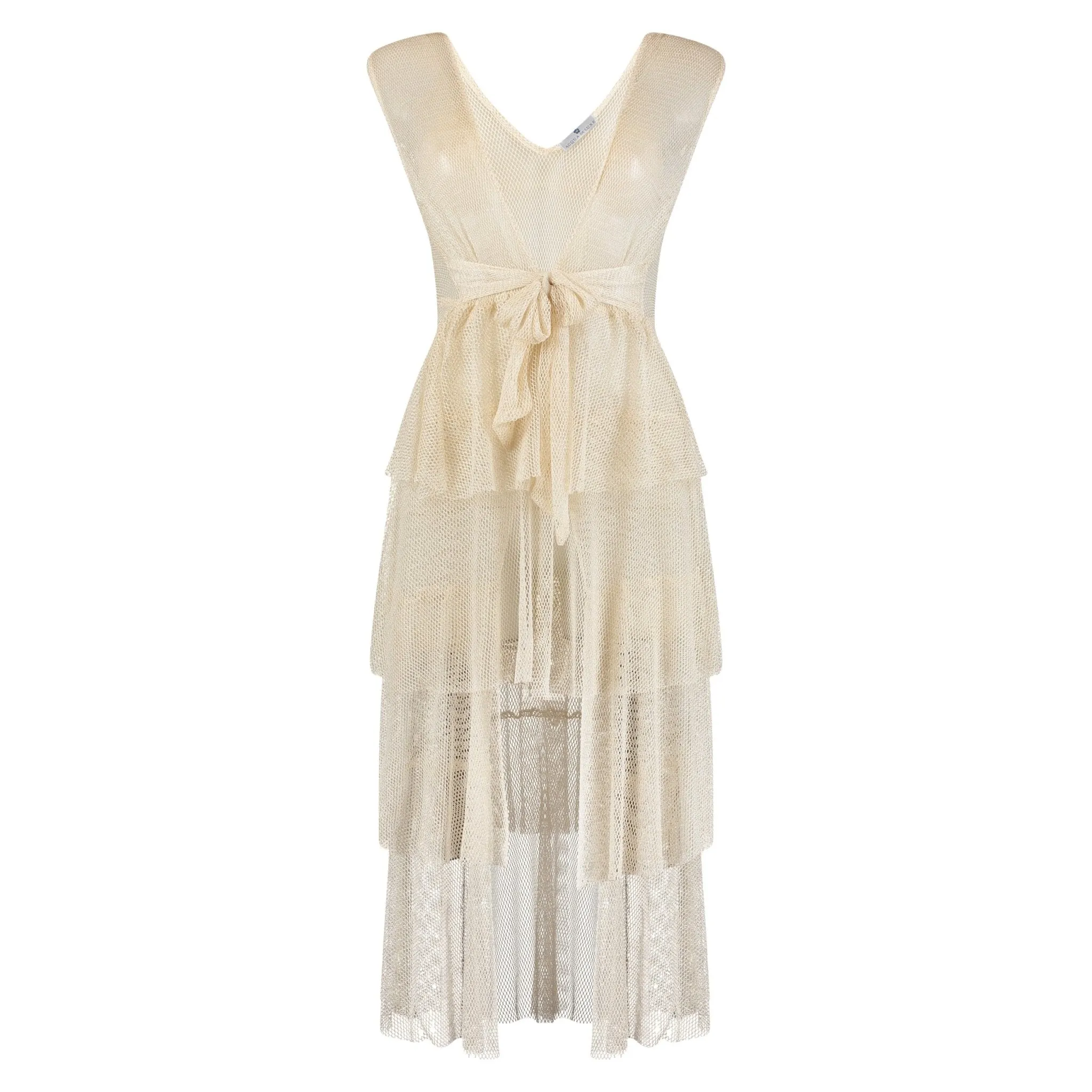 Buzios Shimmer Dress | Golden Beige