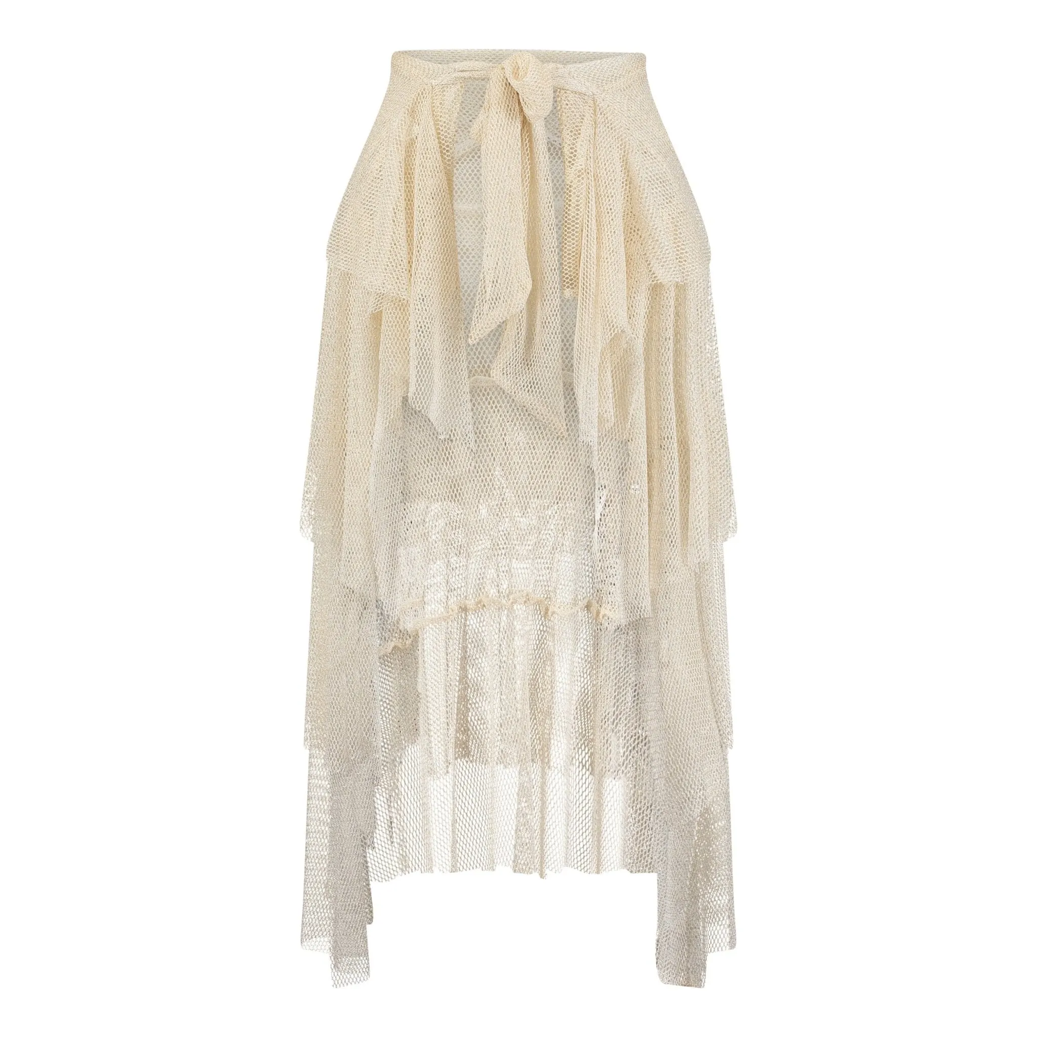 Buzios Shimmer Dress | Golden Beige