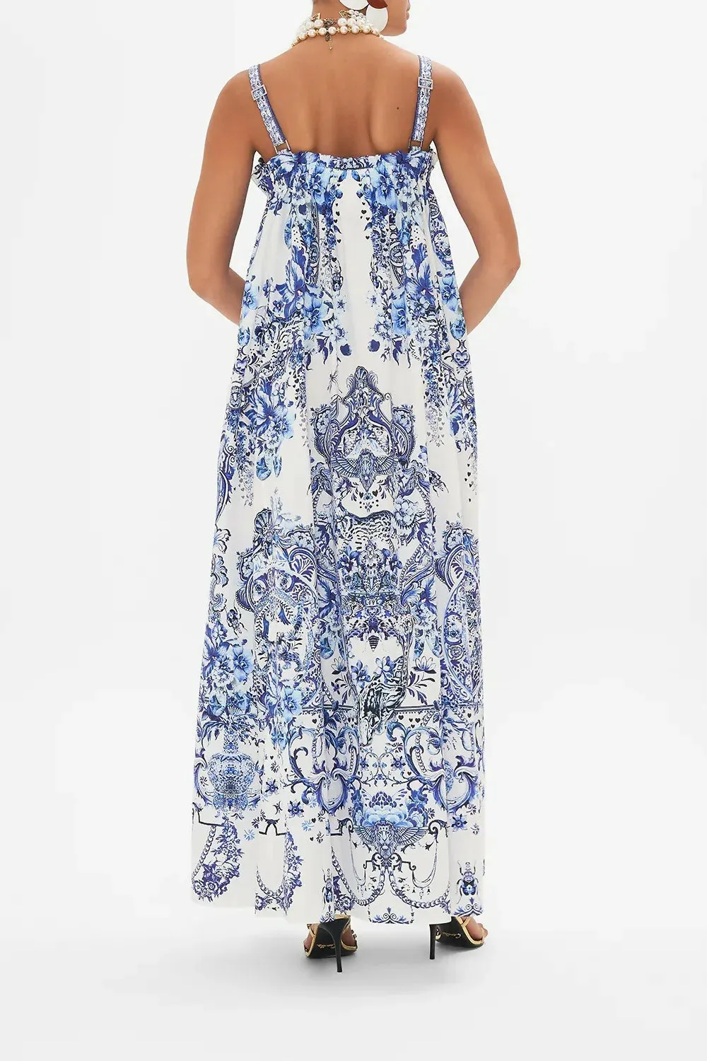 Camilla Wide Strap Sundress Print Size 12