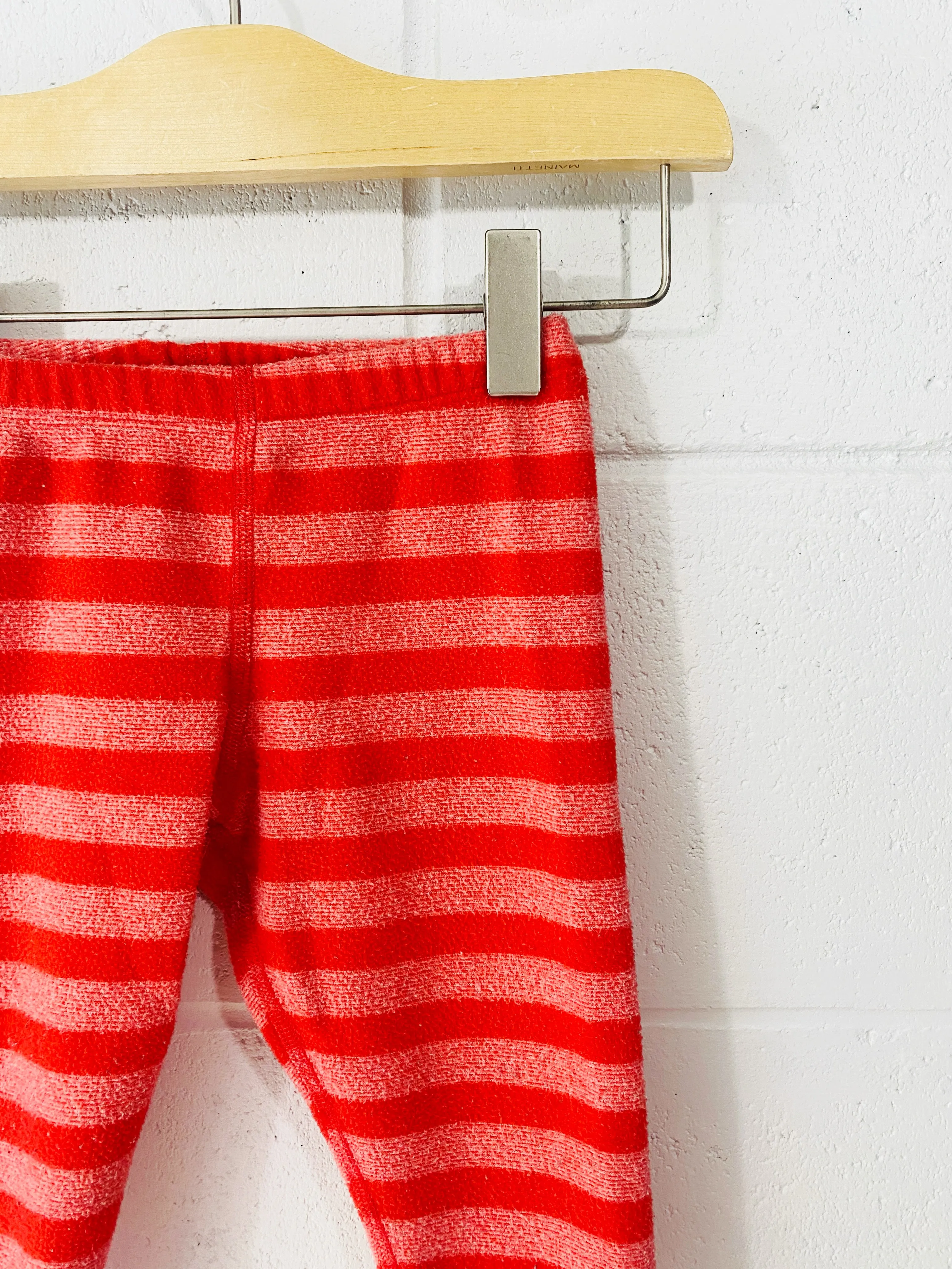 Candy Cane Fleece Leggings, 12 months