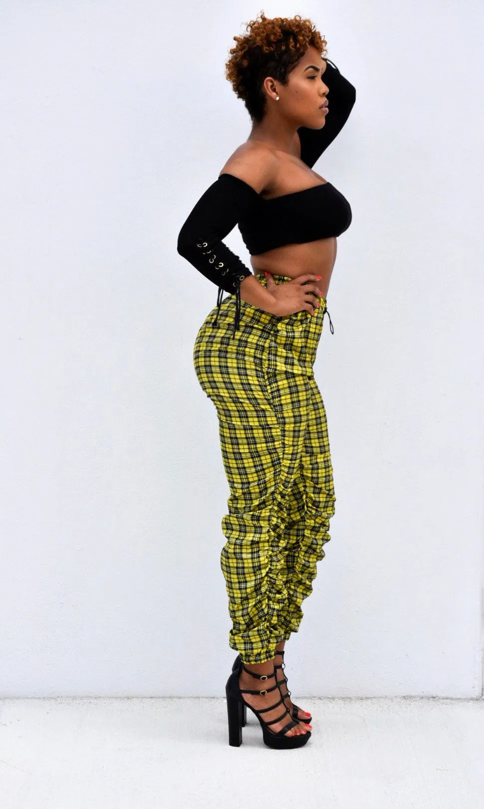 Candy Ruched Jogger Pants