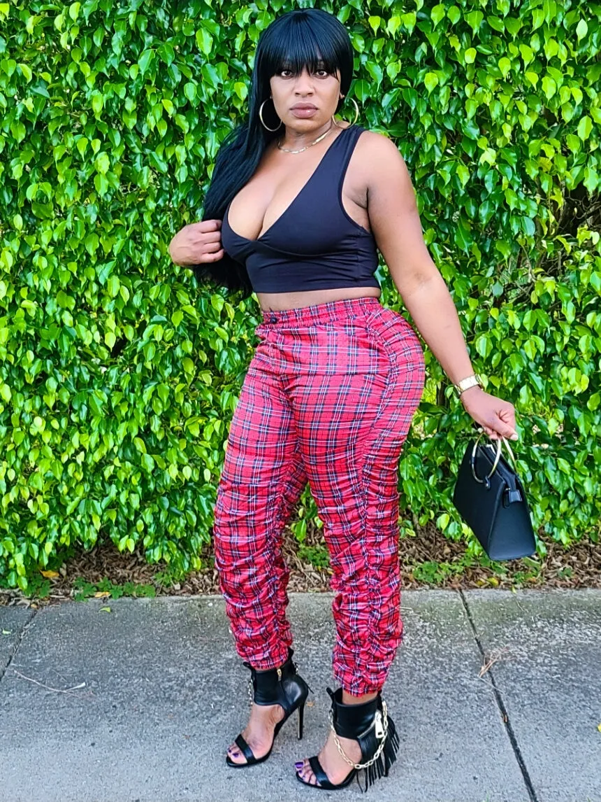 Candy Ruched Jogger Pants