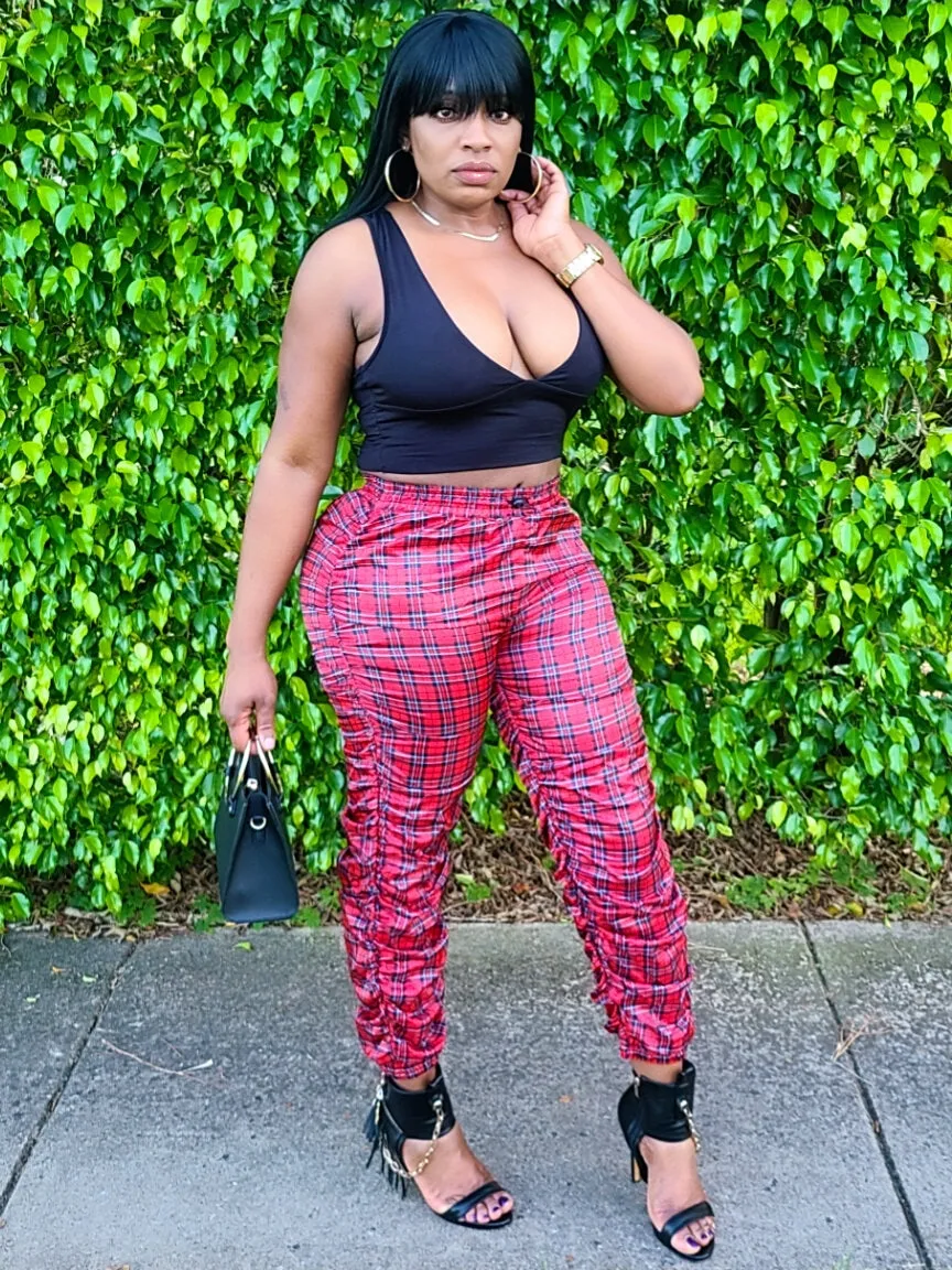 Candy Ruched Jogger Pants