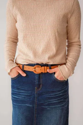 Classic Leather Belt in Cognac