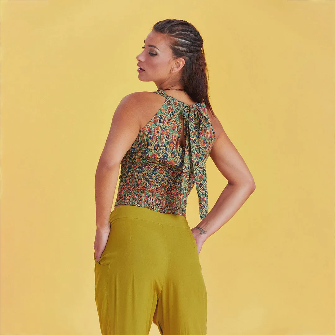 Collared Authentic Pera Patterned Blouse