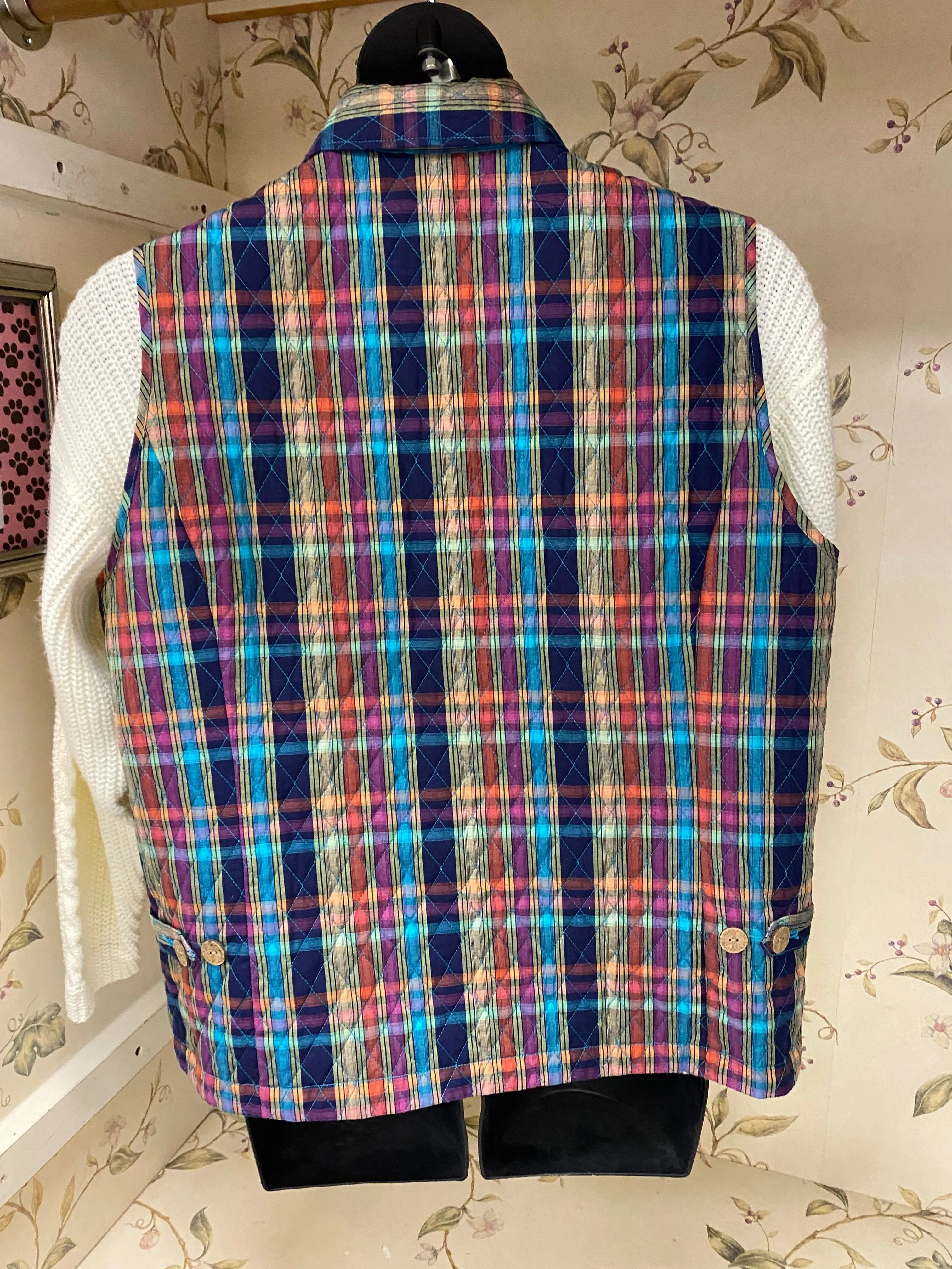 Company Collection Blue Plaid Vests, XXL