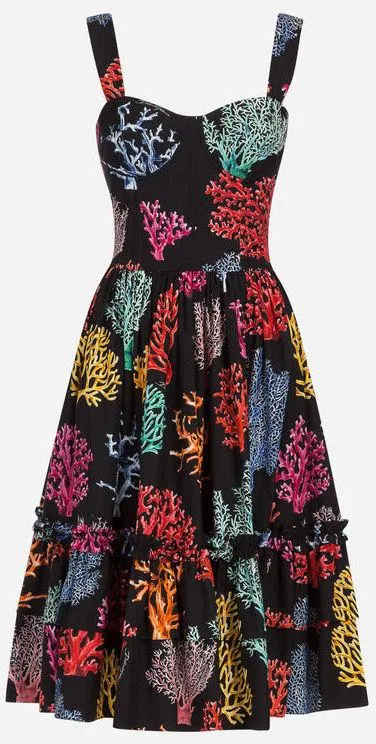 Coral Reef Print Sundress