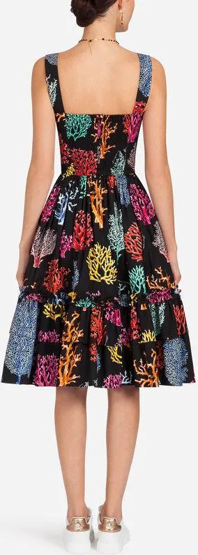 Coral Reef Print Sundress