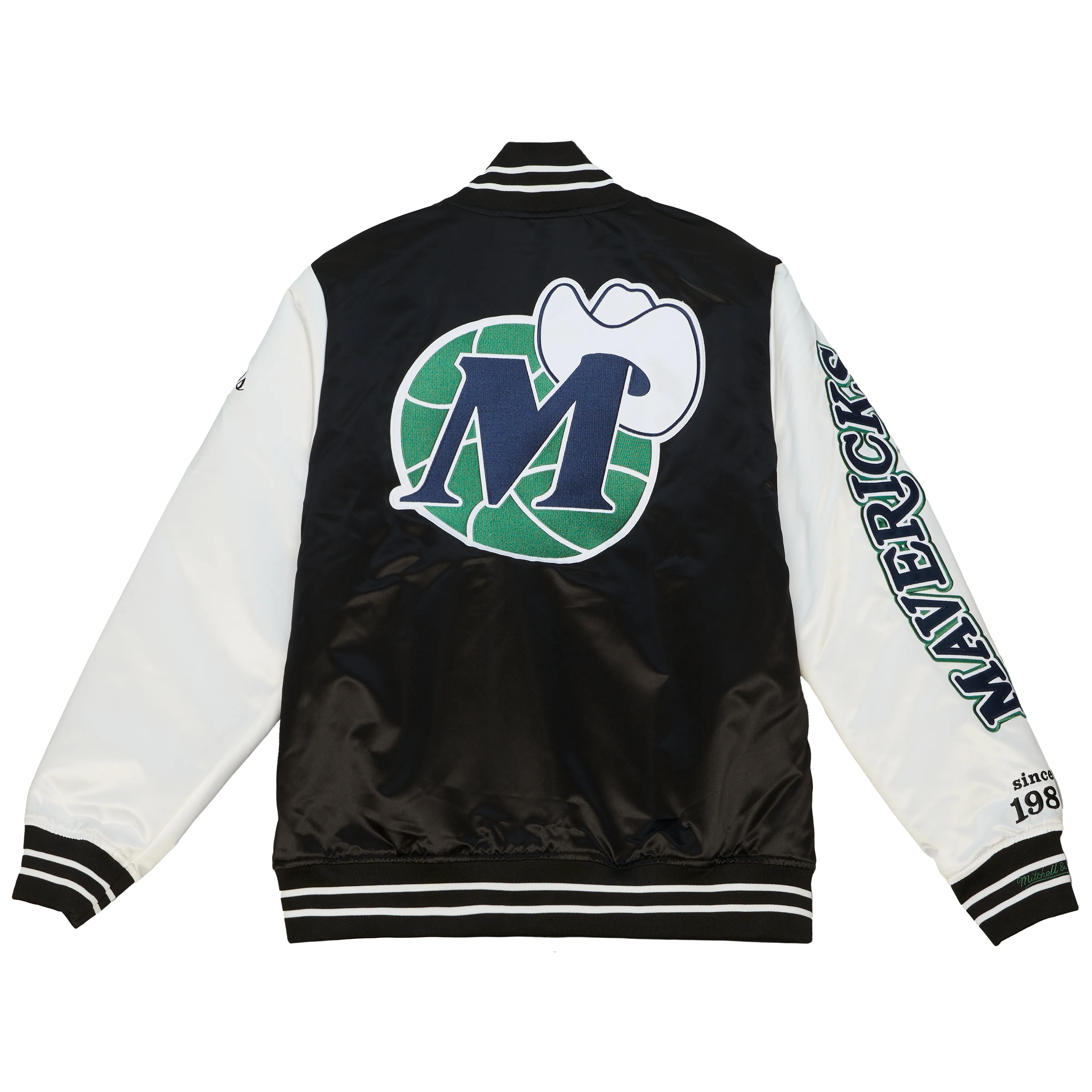 DALLAS MAVERICKS MITCHELL & NESS HARDWOOD CLASSIC ORIGINS VARSITY JACKET