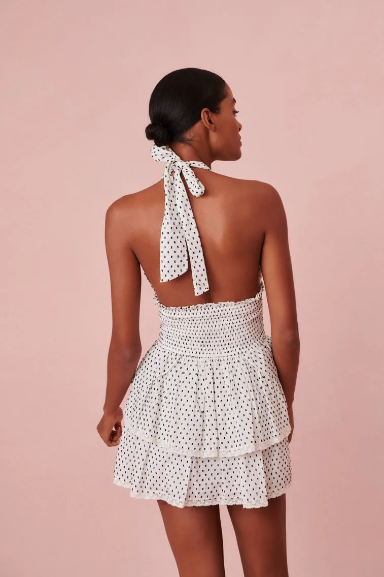 Deanna Halter Polka Dot Dress