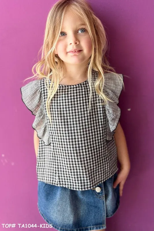 Denim Elastic Waisted Denim Skorts