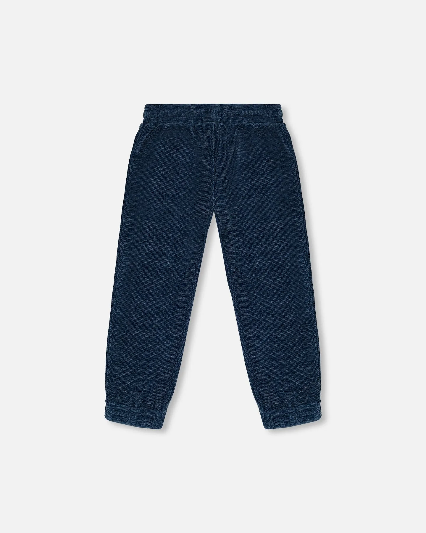 Deux par Deux Velvet Jogger with Front Pockets - Teal