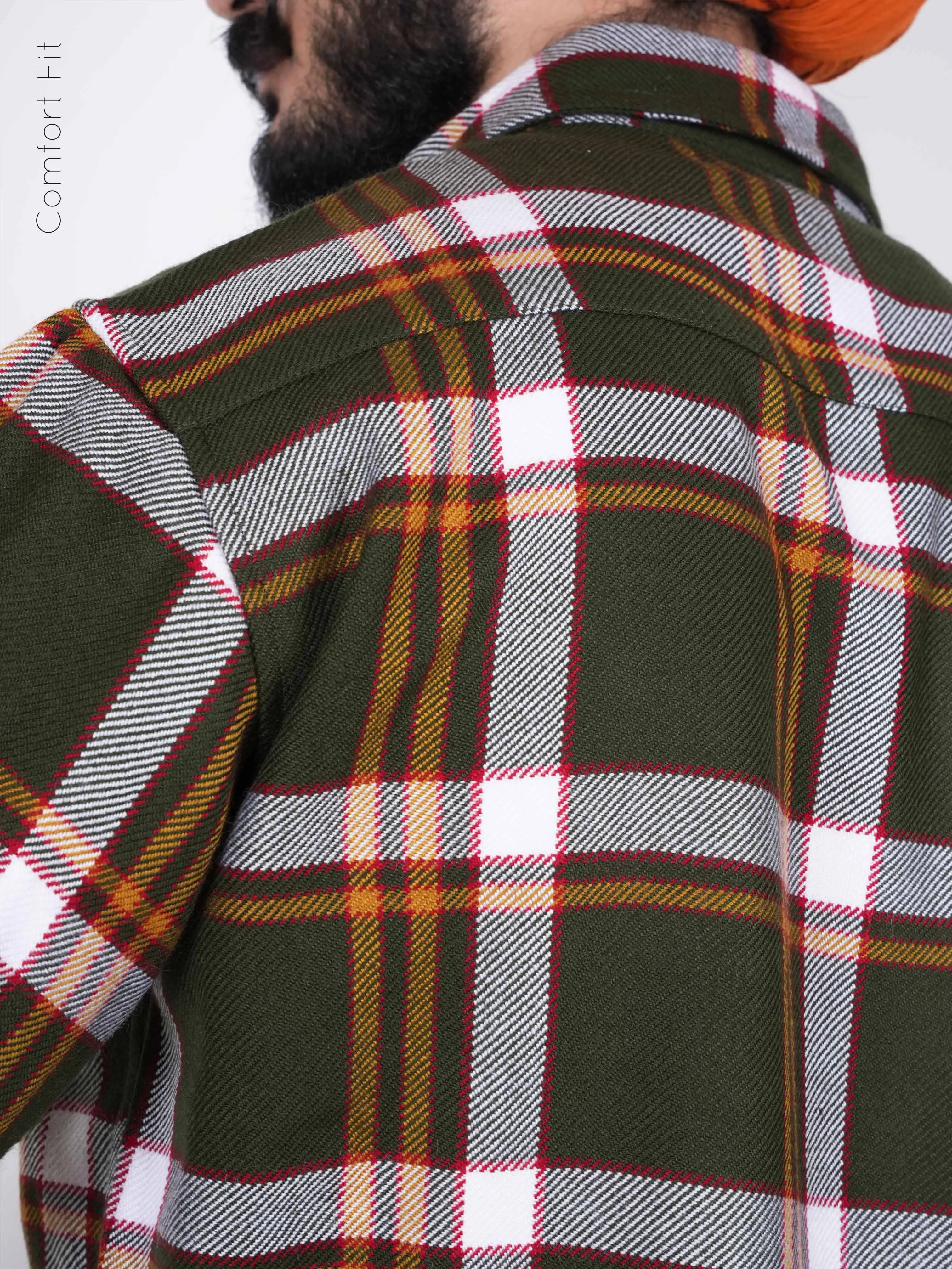 Evergreen Saffron Shacket