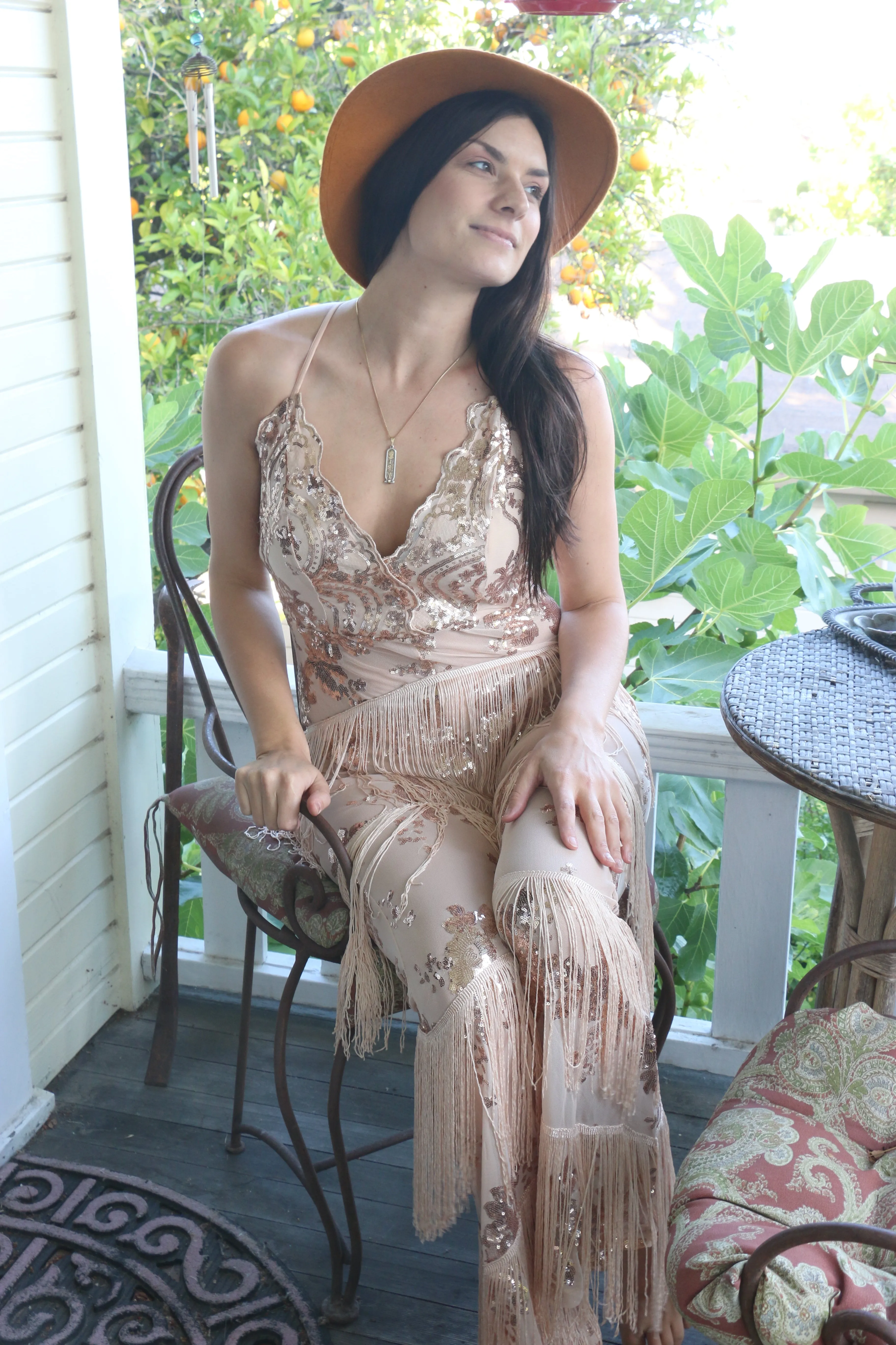 Flapper Sequin Jumpsuit