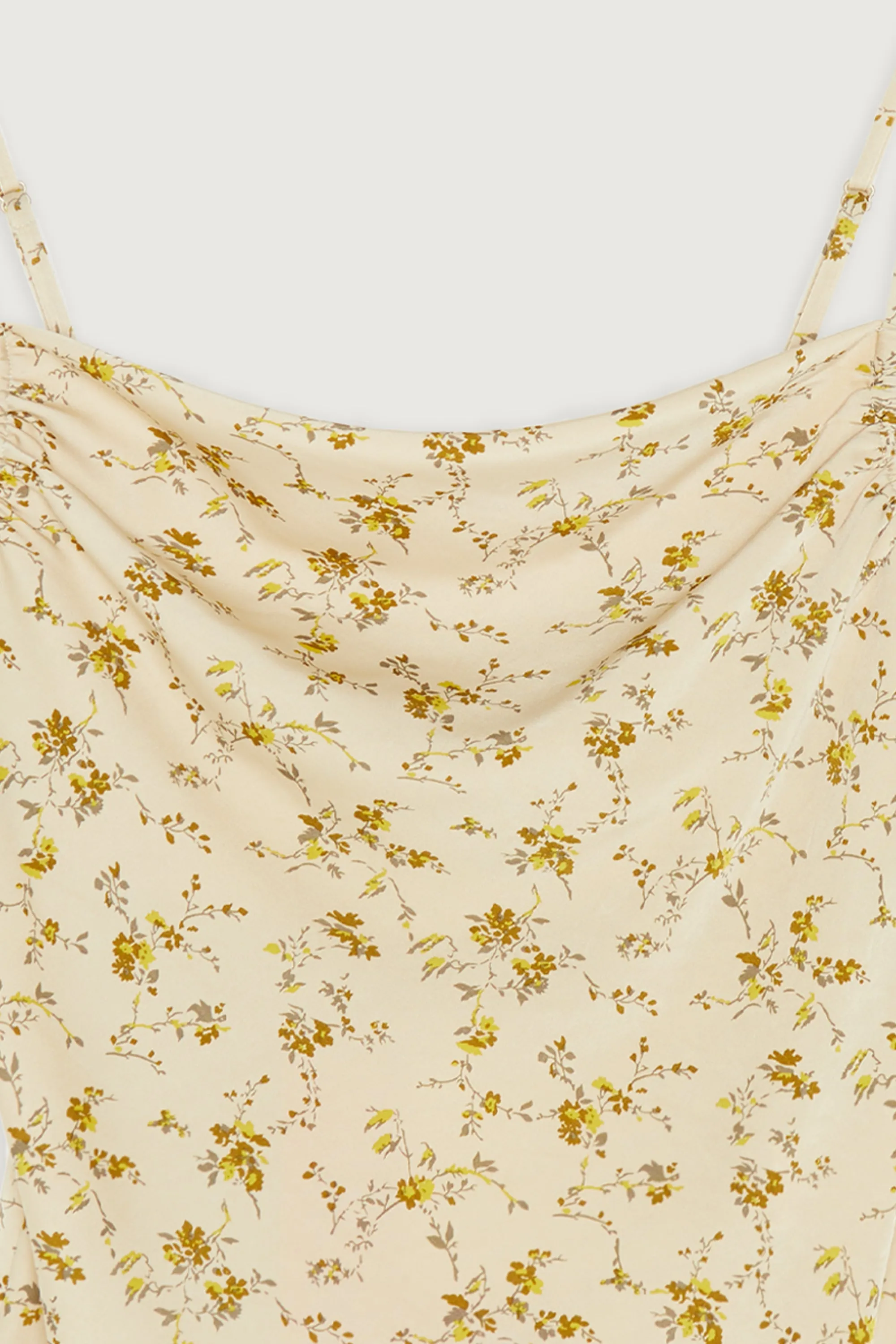 FLORAL SATIN TANK TOP