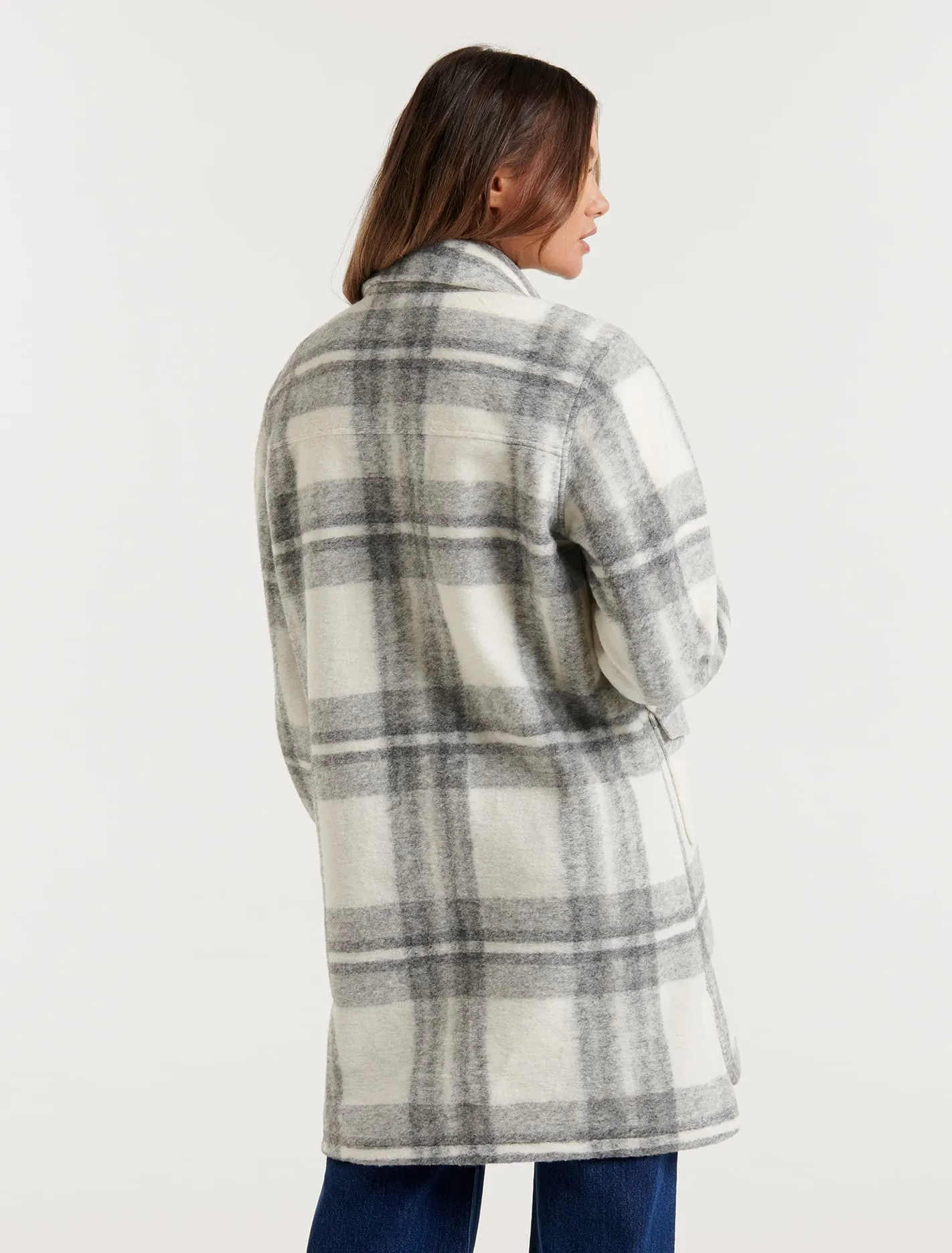 Florence Longline Check Shacket