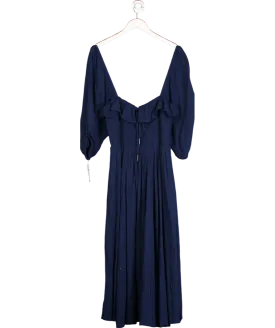 Free People Blue Oasis Midi Dress UK S