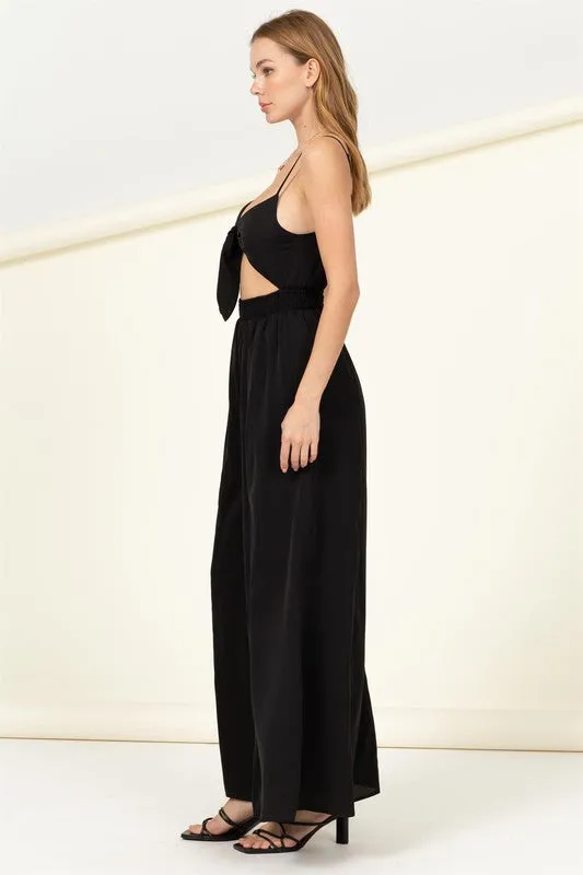 Fs Clearance Remember Me Front Sash Cutout Jumpsuit