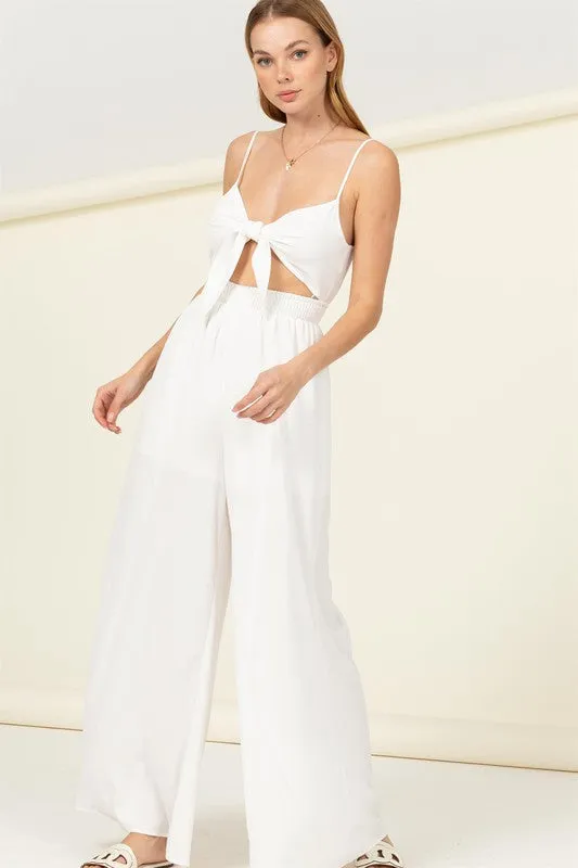 Fs Clearance Remember Me Front Sash Cutout Jumpsuit