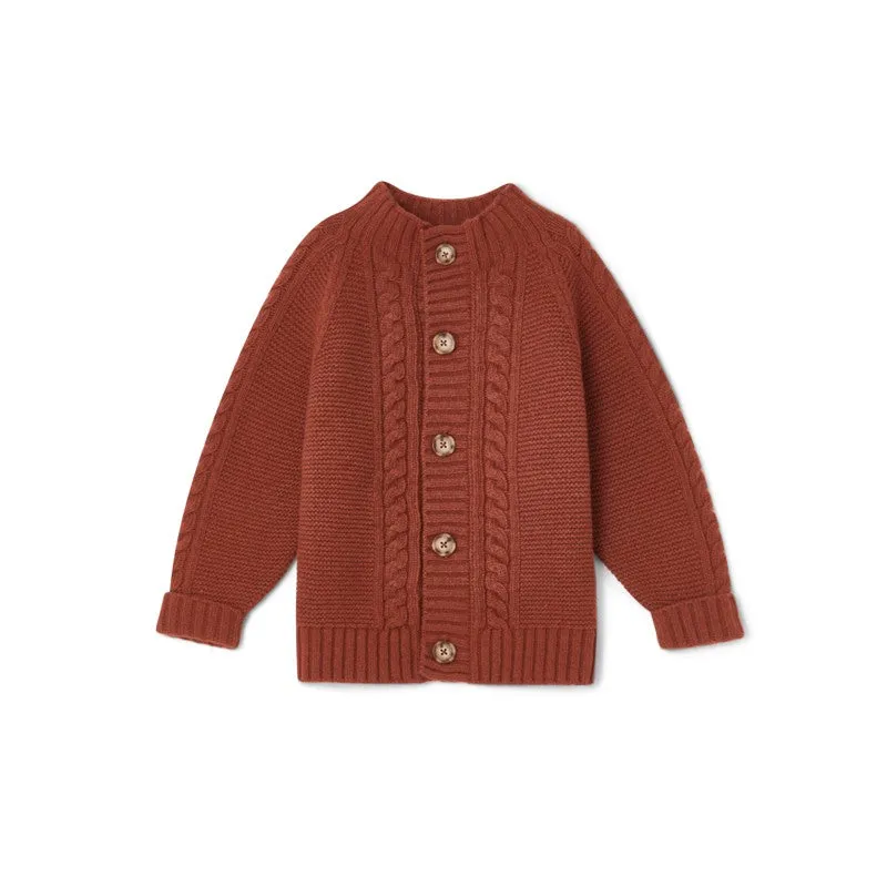 Garbo&Friends Rust Knitted Cardigan