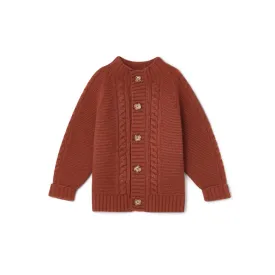 Garbo&Friends Rust Knitted Cardigan