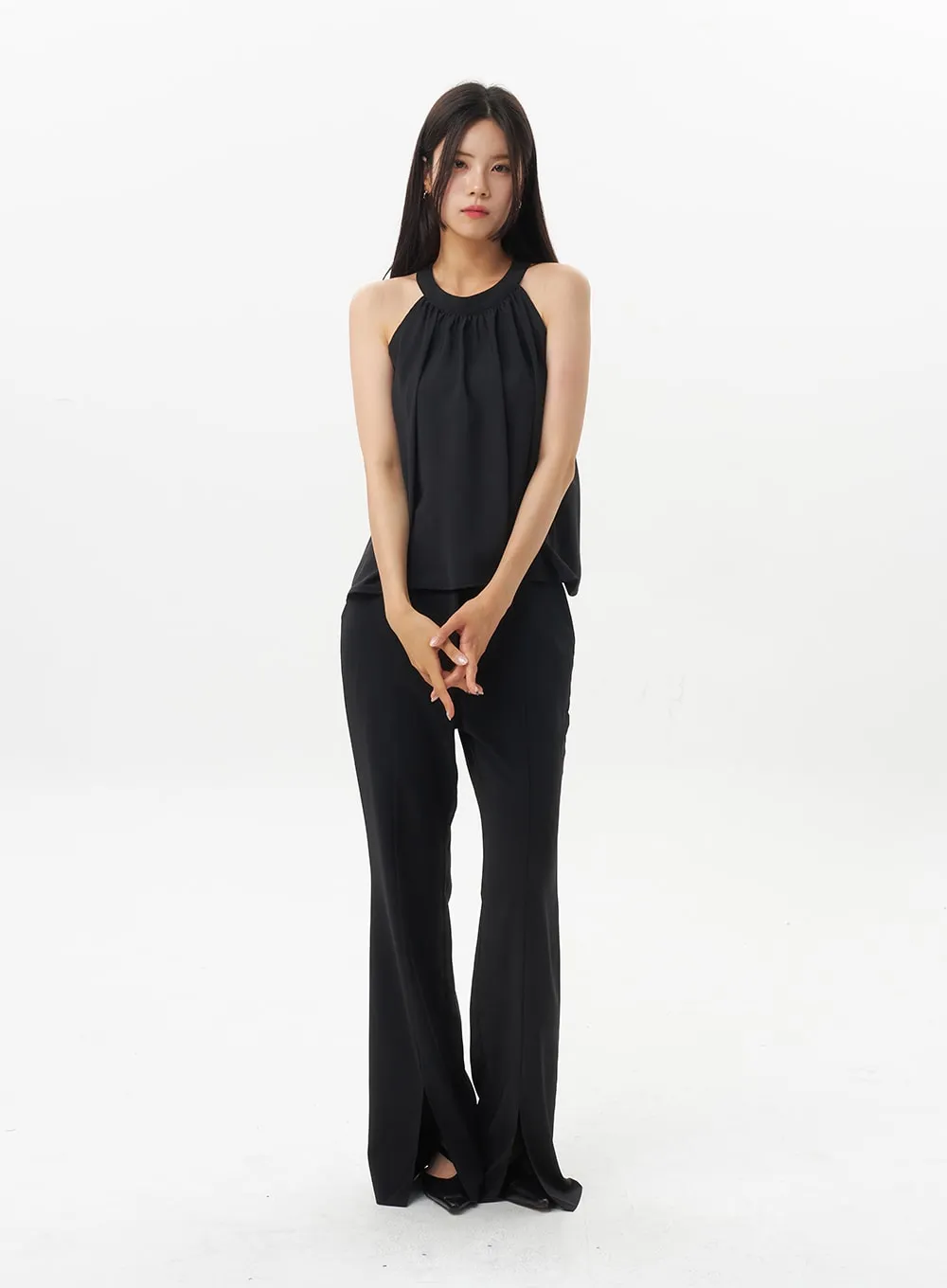 Halter Neck Blouse OU328