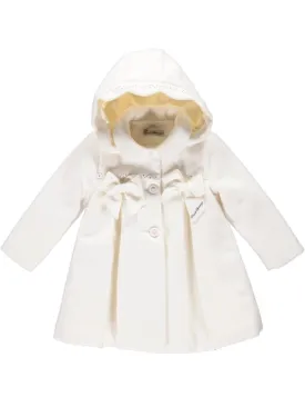 Hooded Jacket with Bows PEARL