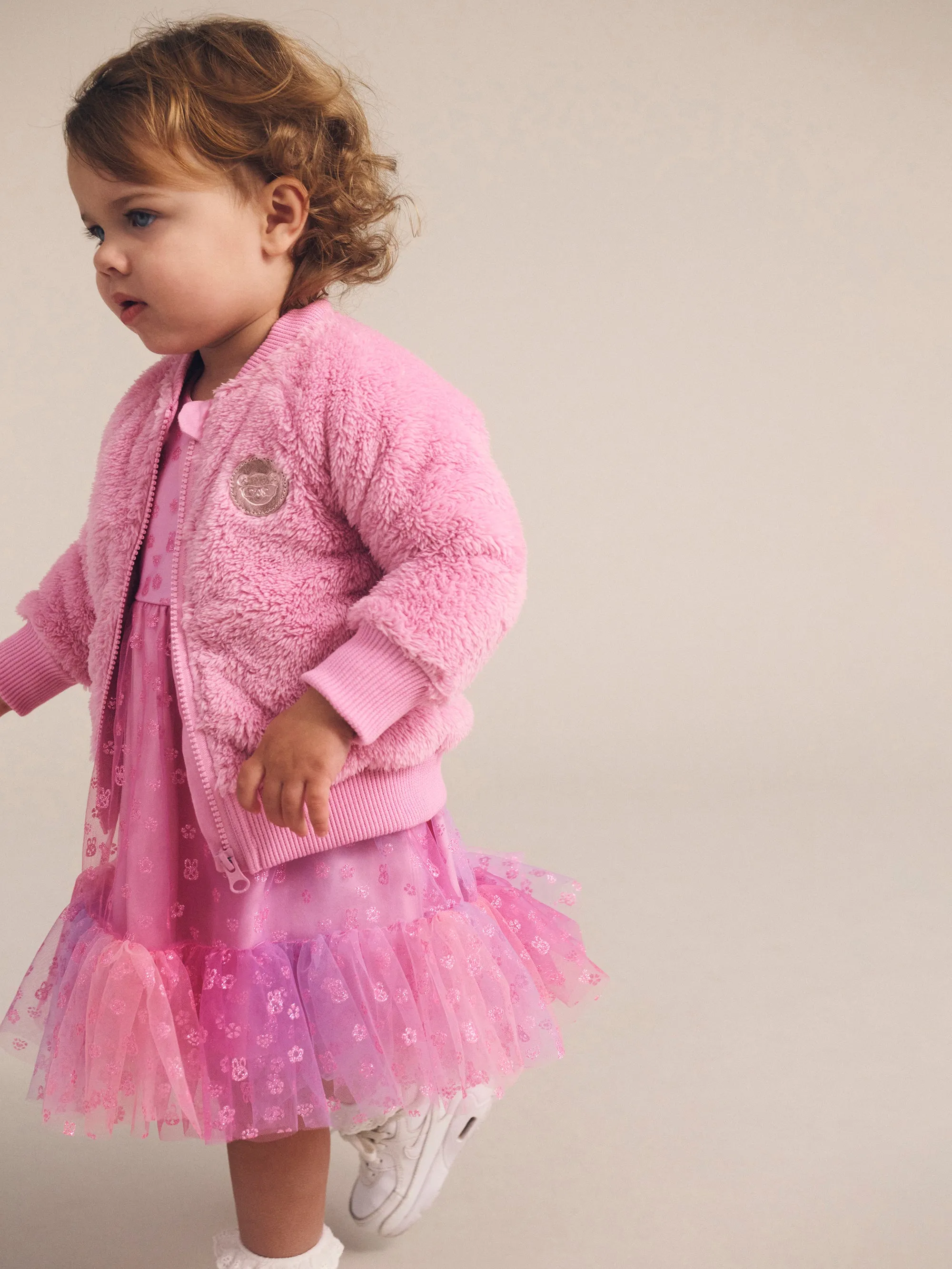 Huxbaby Gem Bunny Furry Jacket