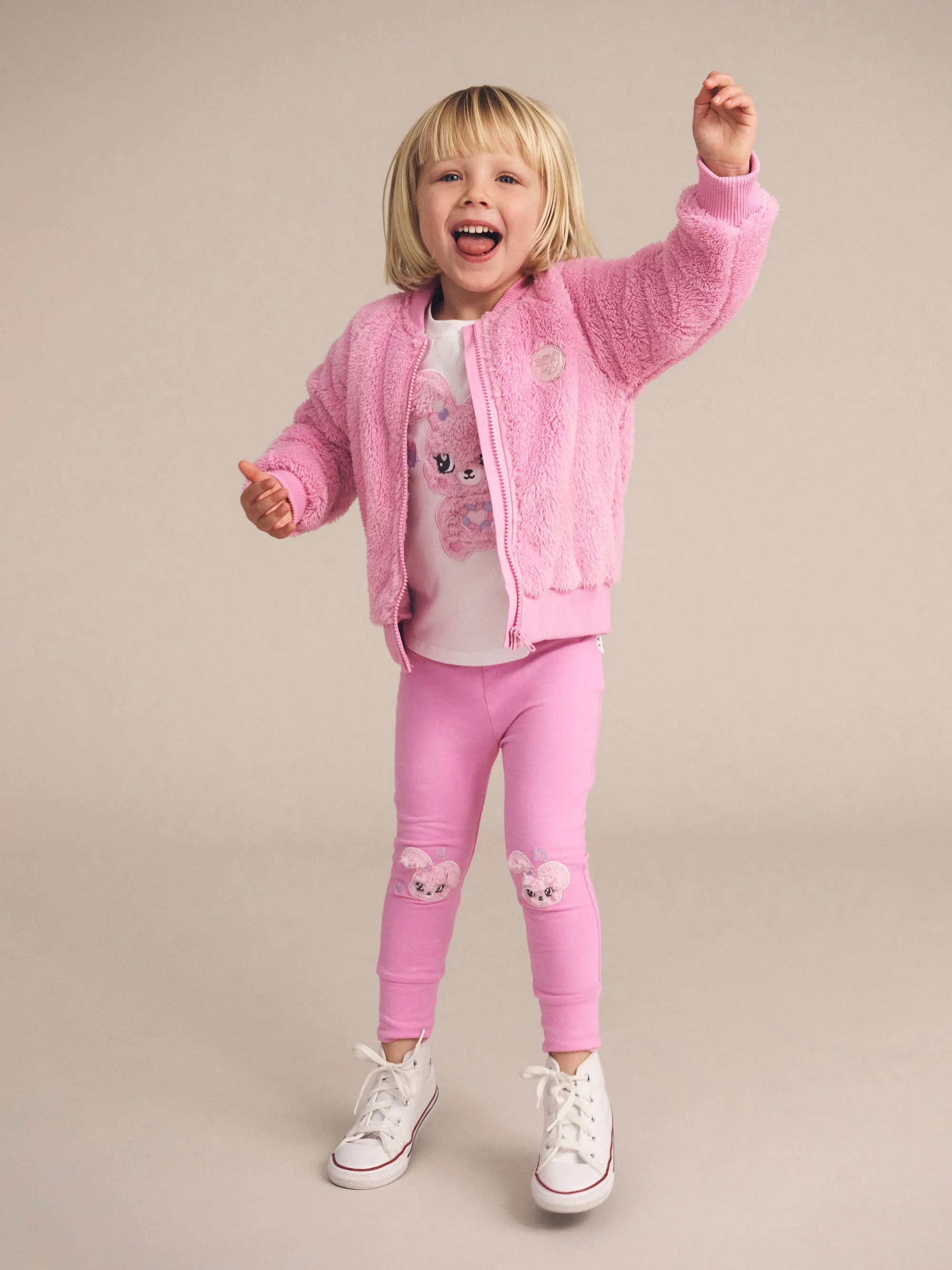 Huxbaby Gem Bunny Furry Jacket