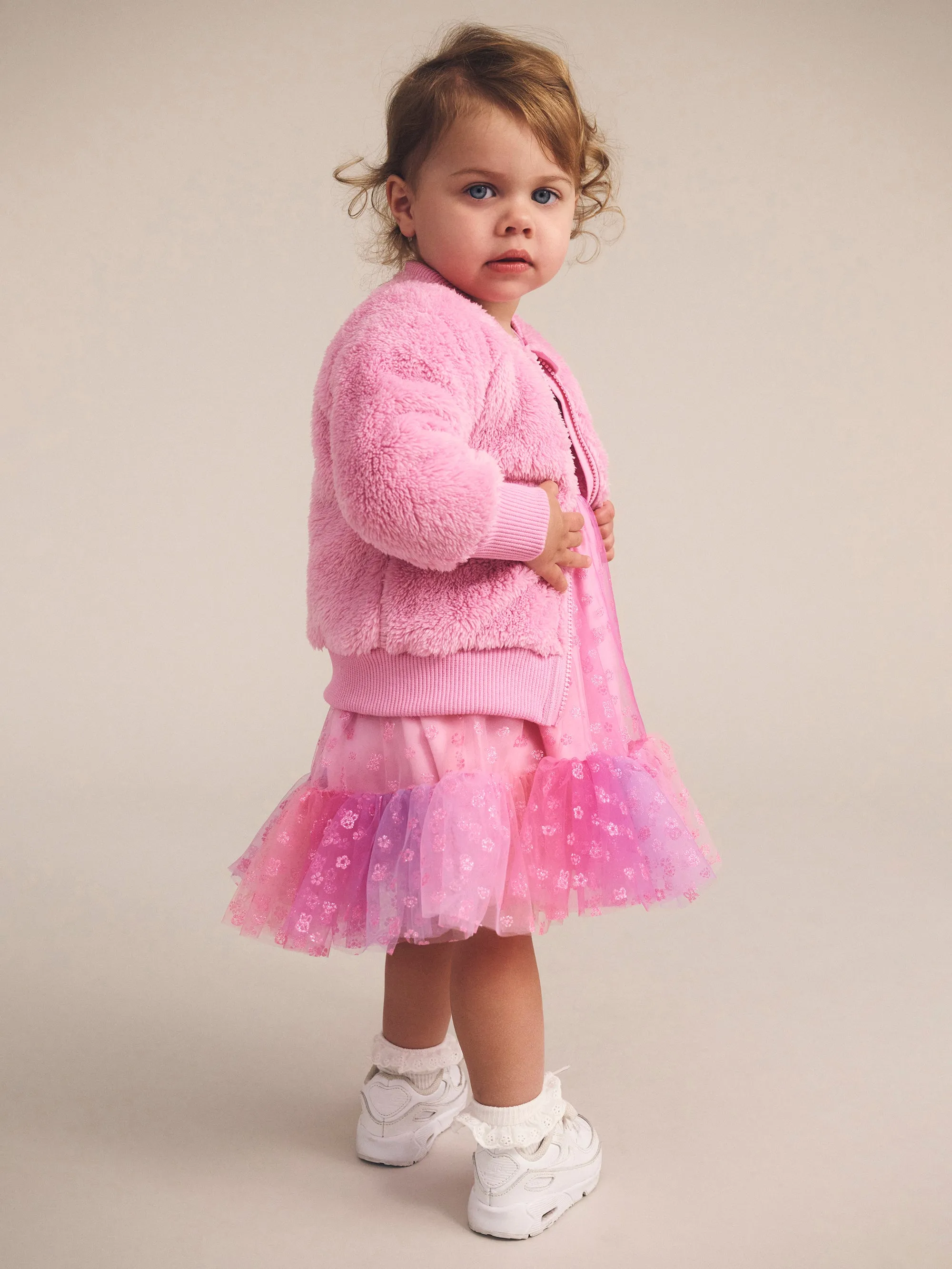 Huxbaby Gem Bunny Furry Jacket