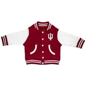 Indiana University Kids Varsity Jacket in Crimson