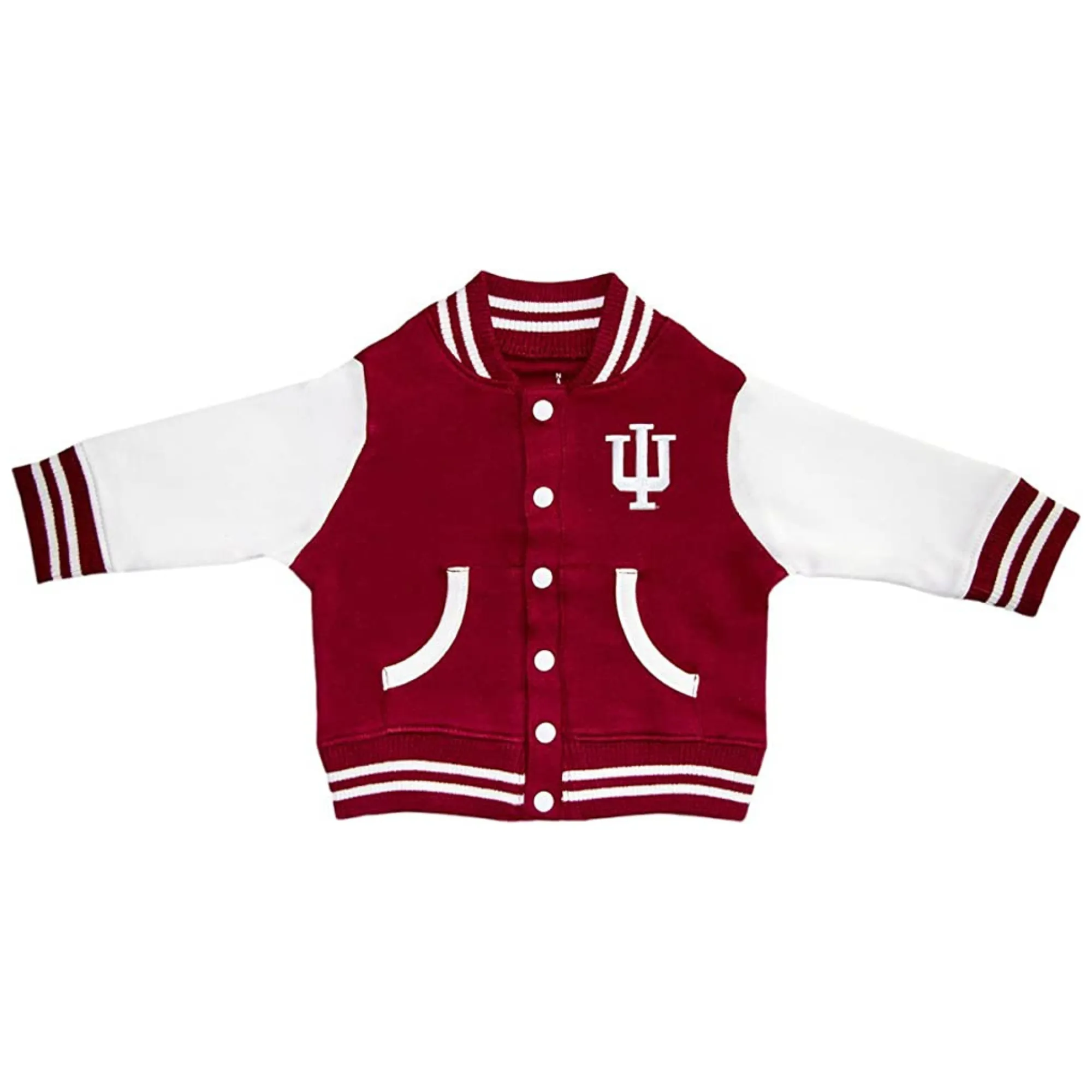 Indiana University Kids Varsity Jacket in Crimson