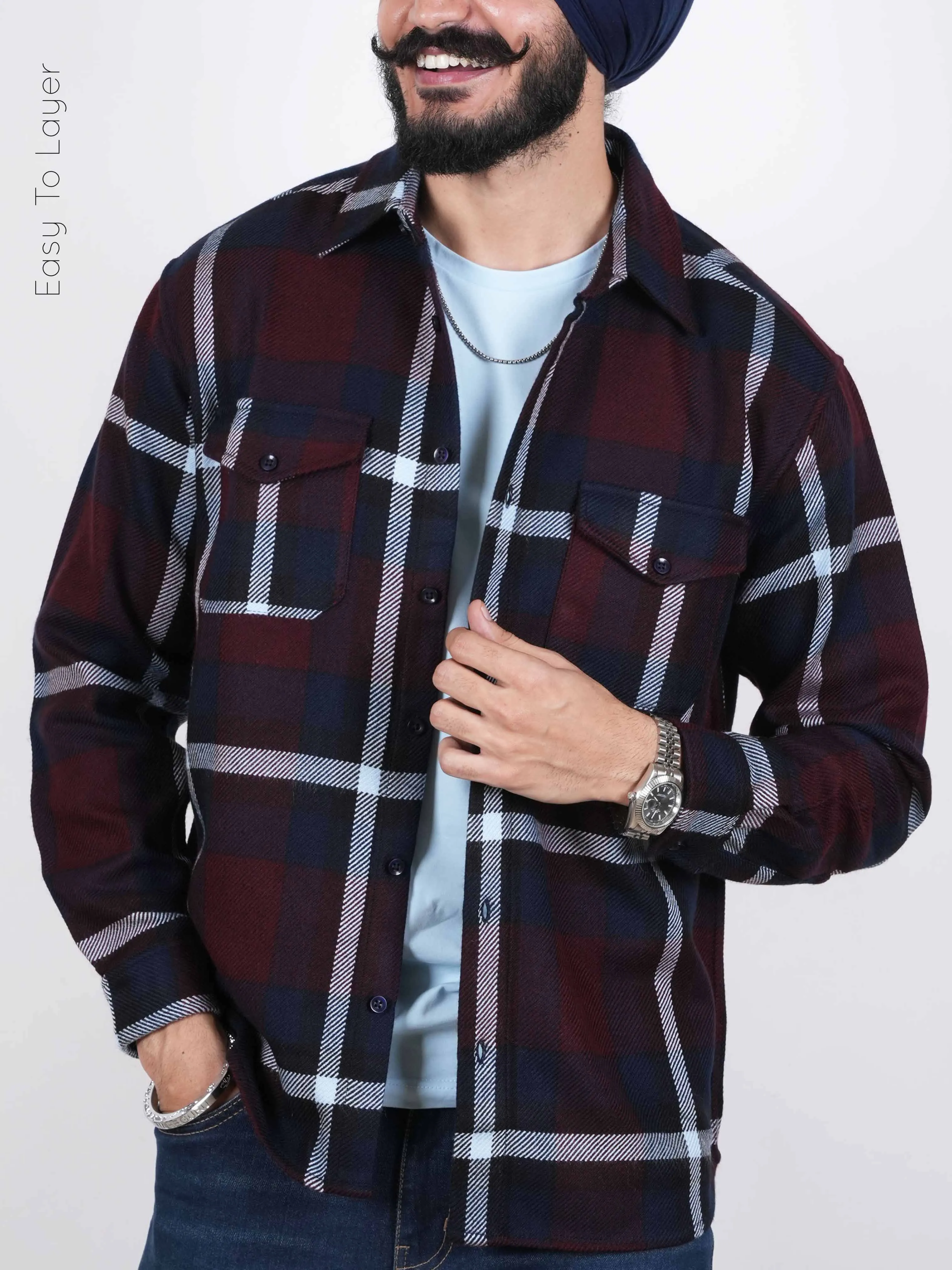 Indigo Wine Shacket