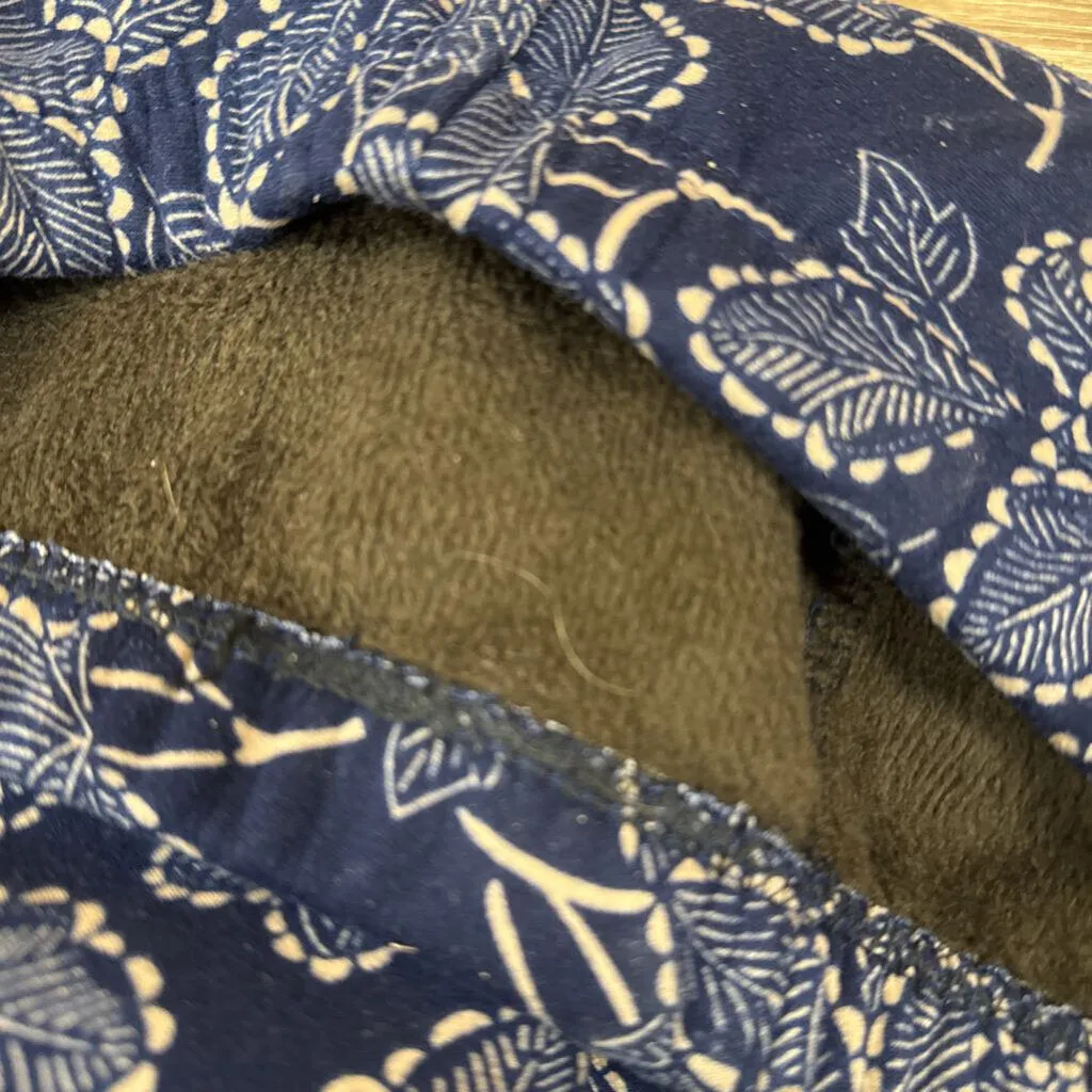 Just Cozy- Fleece lined leggings: Navy -women-XS/SM