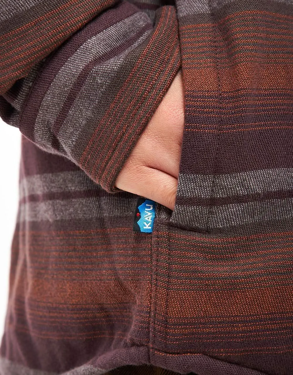 Kavu Eagle Pine Shacket - Copper Hills Stripe