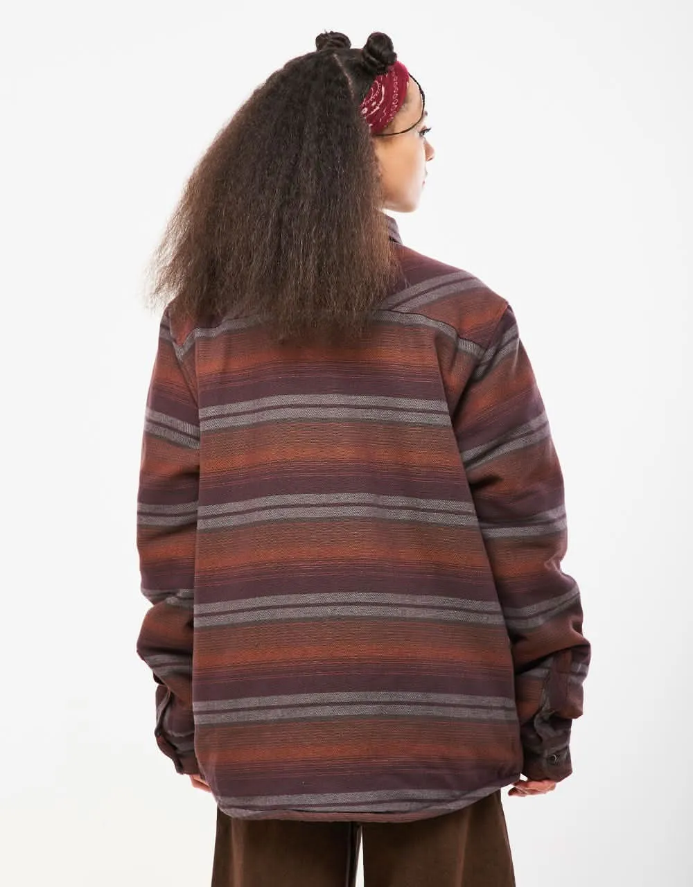 Kavu Eagle Pine Shacket - Copper Hills Stripe