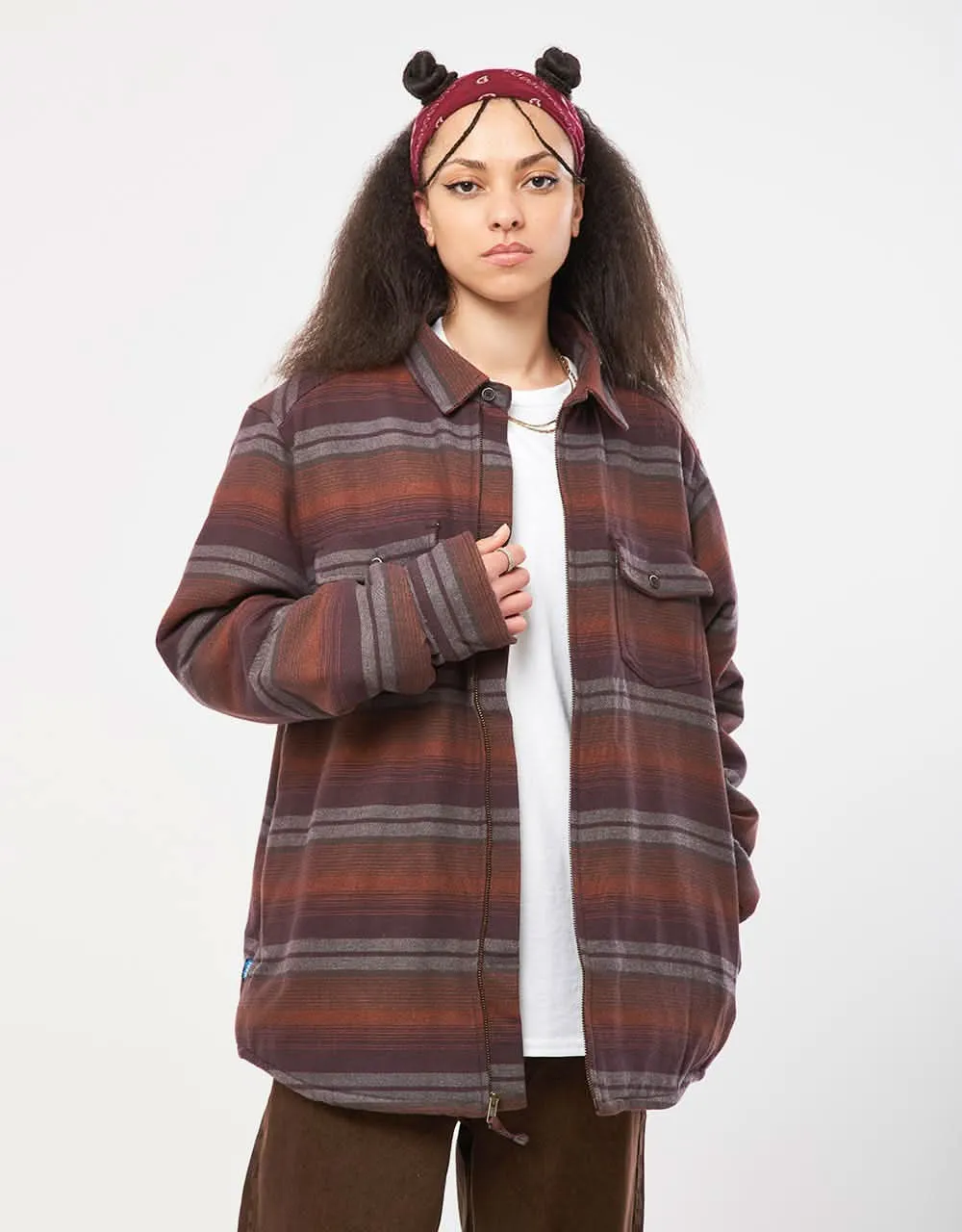 Kavu Eagle Pine Shacket - Copper Hills Stripe