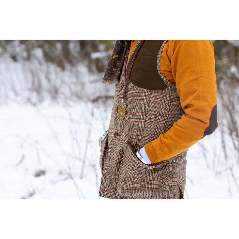 Laksen Leith Mens Tweed Shooting Vest - Cavendish Tweed