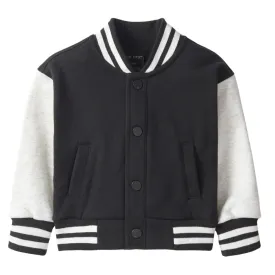 Little Bipsy - Varsity Jacket in Black